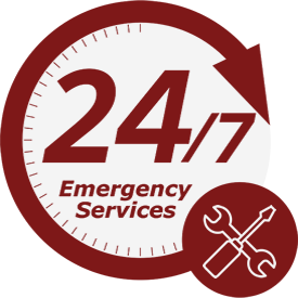 24/7 emergency service